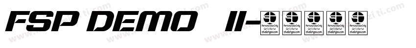 FSP DEMO   ll字体转换